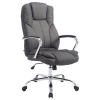BÜROSTUHL Xavier, Stoff Dunkelgrau - Dunkelgrau, Textil/Metall (62/125/70cm) - TPFLiving