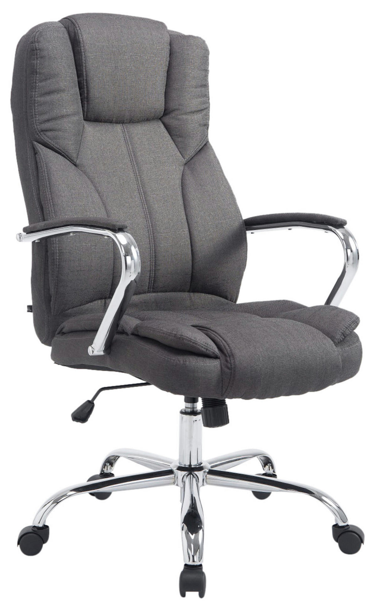 BÜROSTUHL Xavier, Stoff Dunkelgrau - Dunkelgrau, Textil/Metall (62/125/70cm) - TPFLiving