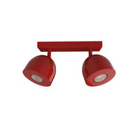 DECKENLEUCHTE Campanella X2 - Rot, Metall (6.5/27/18cm) - Lumicom