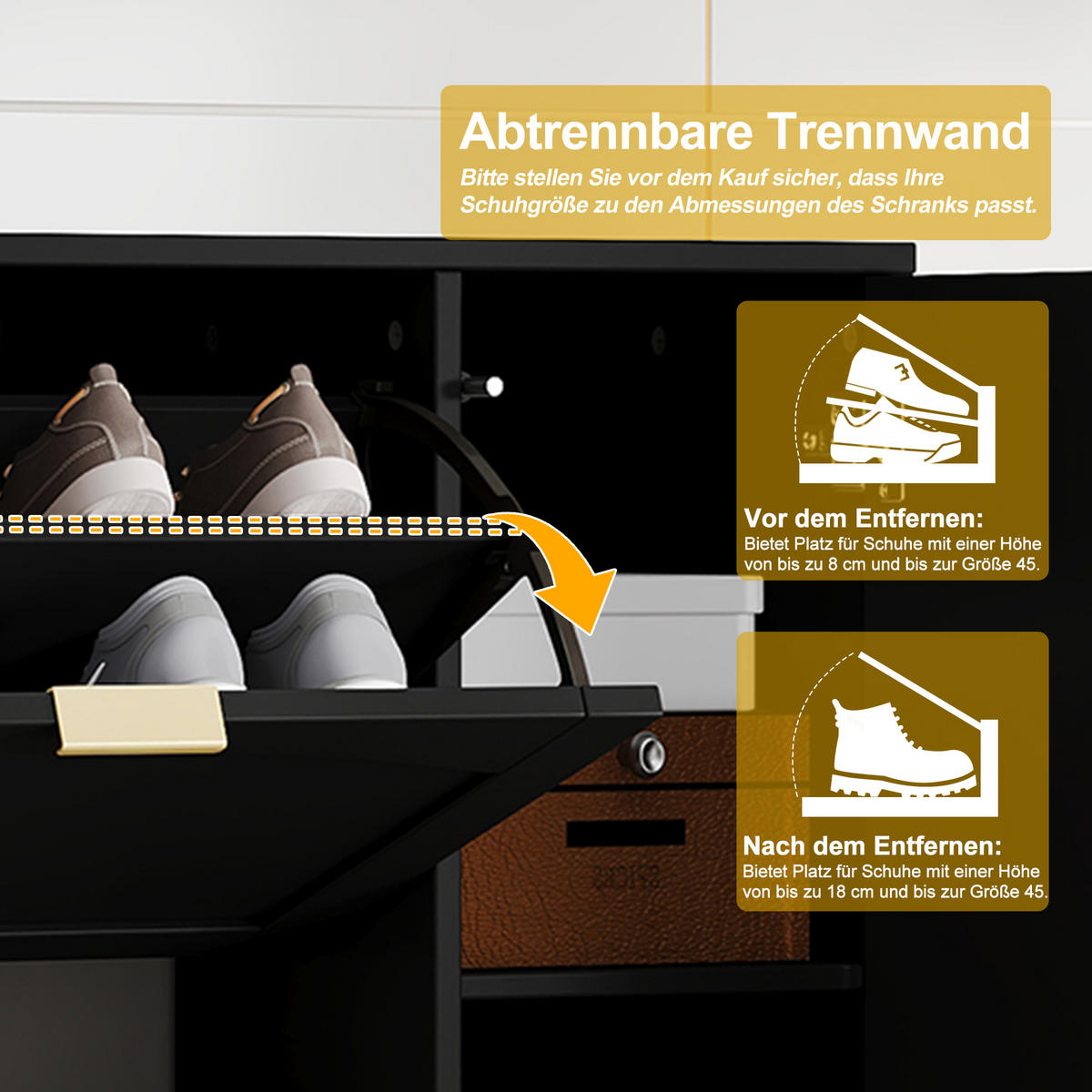 SCHUHSCHRANK aus Spanplatte 80x24x147cm in Schwarz mit Spiegeltüren - Schwarz, Holzwerkstoff (80/147/24cm) - Modfu