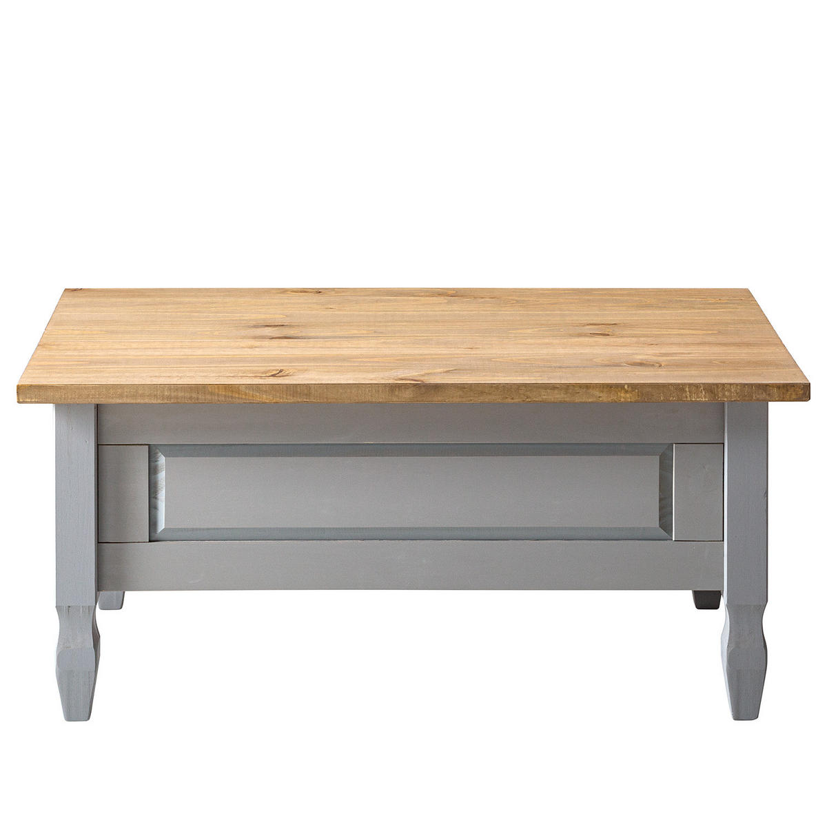HOME24 Couchtisch FINCA RUSTICA - Braun, Holz (60/100/46cm) - home24