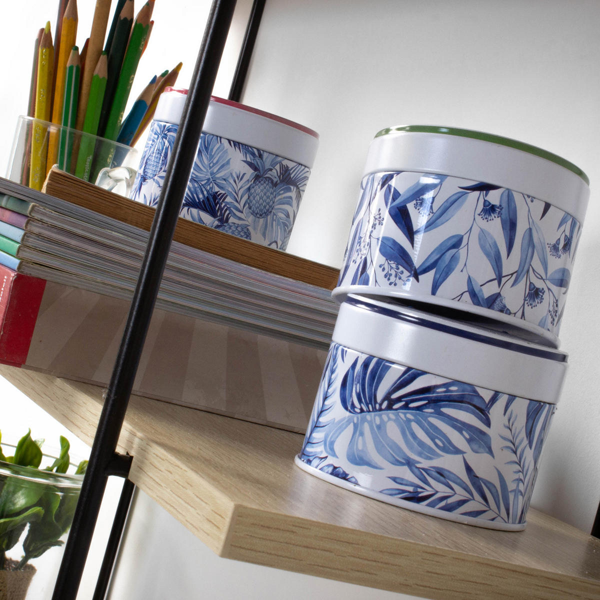 WANDREGAL mit 4 Regalebenen im Holzdekor L60 cm - Eichefarben, Holzwerkstoff (16/80/60cm) - Calicosy