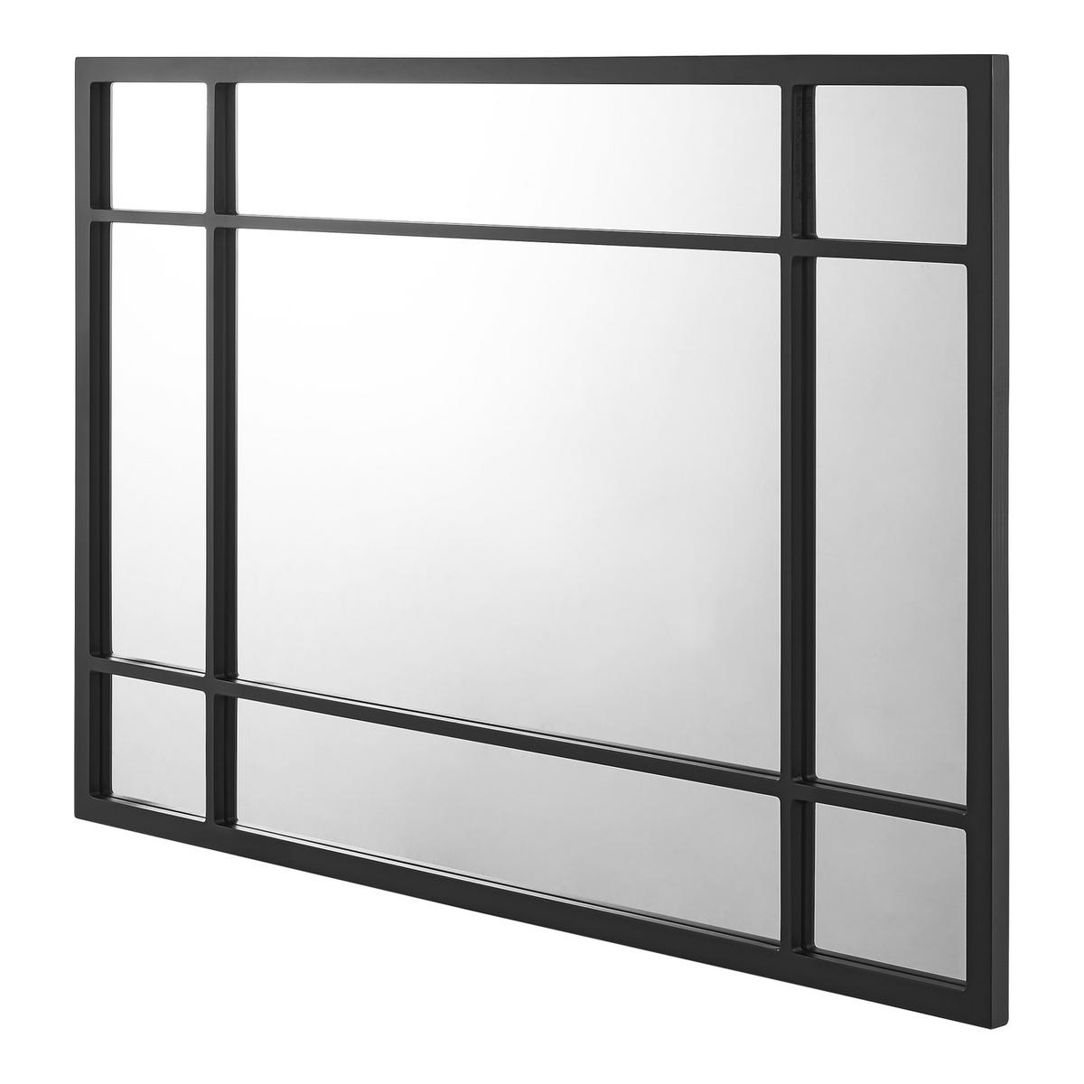 WANDSPIEGEL Colobraro - Schwarz, Glas/Holzwerkstoff (60/90/1.8cm) - [en.casa]