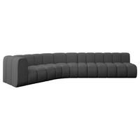 ECKSOFA modulares Sofa Karex-L2 - 399x194x70 cm Grau - Grau, Holzwerkstoff/Textil (399/194cm) - ALTDECOR