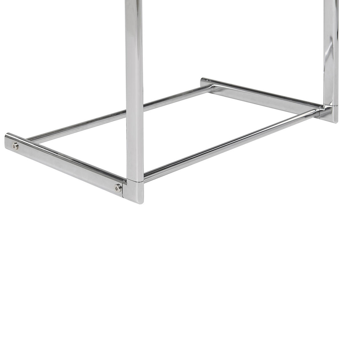 HANDTUCHSTÄNDER Stahl silber 44 x 86 cm Ambil - Silberfarben, Metall (44/86/28cm) - Beliani