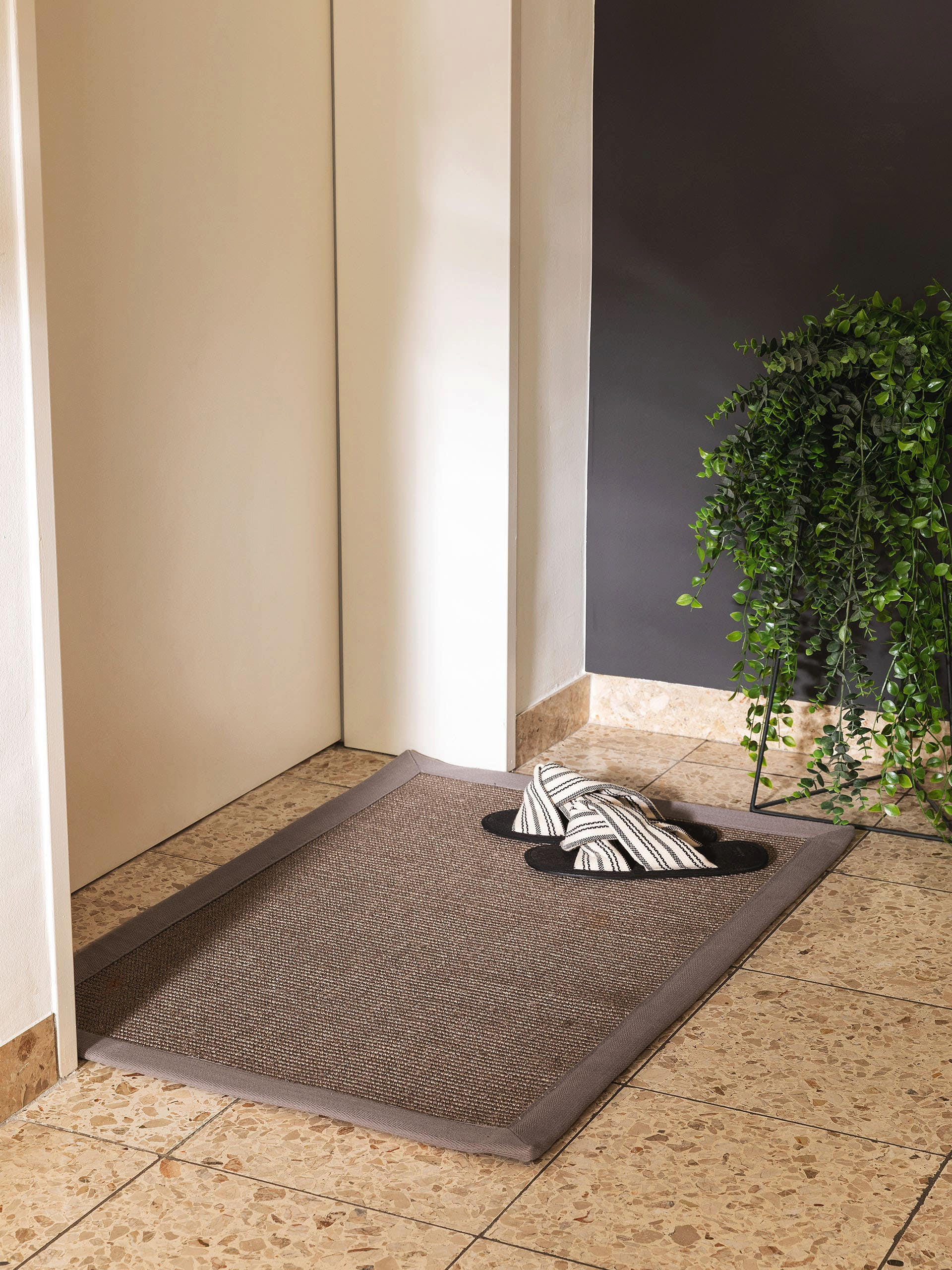 FUSSMATTE Sana Grau 60x90 cm - Grau, Textil (60/90cm) - benuta Nest