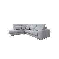 ECKSOFA Nevio Xl In Scala - Hellgrau, Holzwerkstoff/Textil (312/226cm) - Fun Möbel