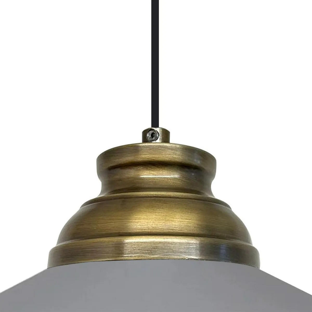 PENDELLEUCHTE Noir - Grau, Metall (40/40/21cm) - Bamyum