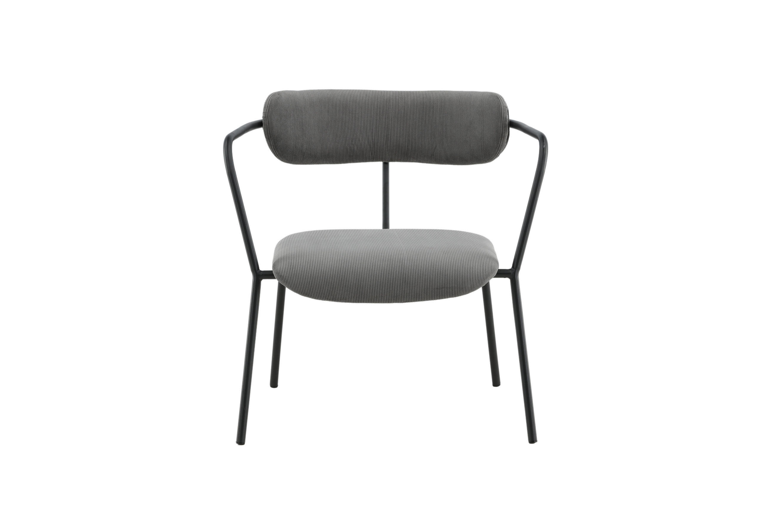 SESSEL Duffy Grau 55x66x95 - Grau, Textil (55/95/66cm) - FURNLUX