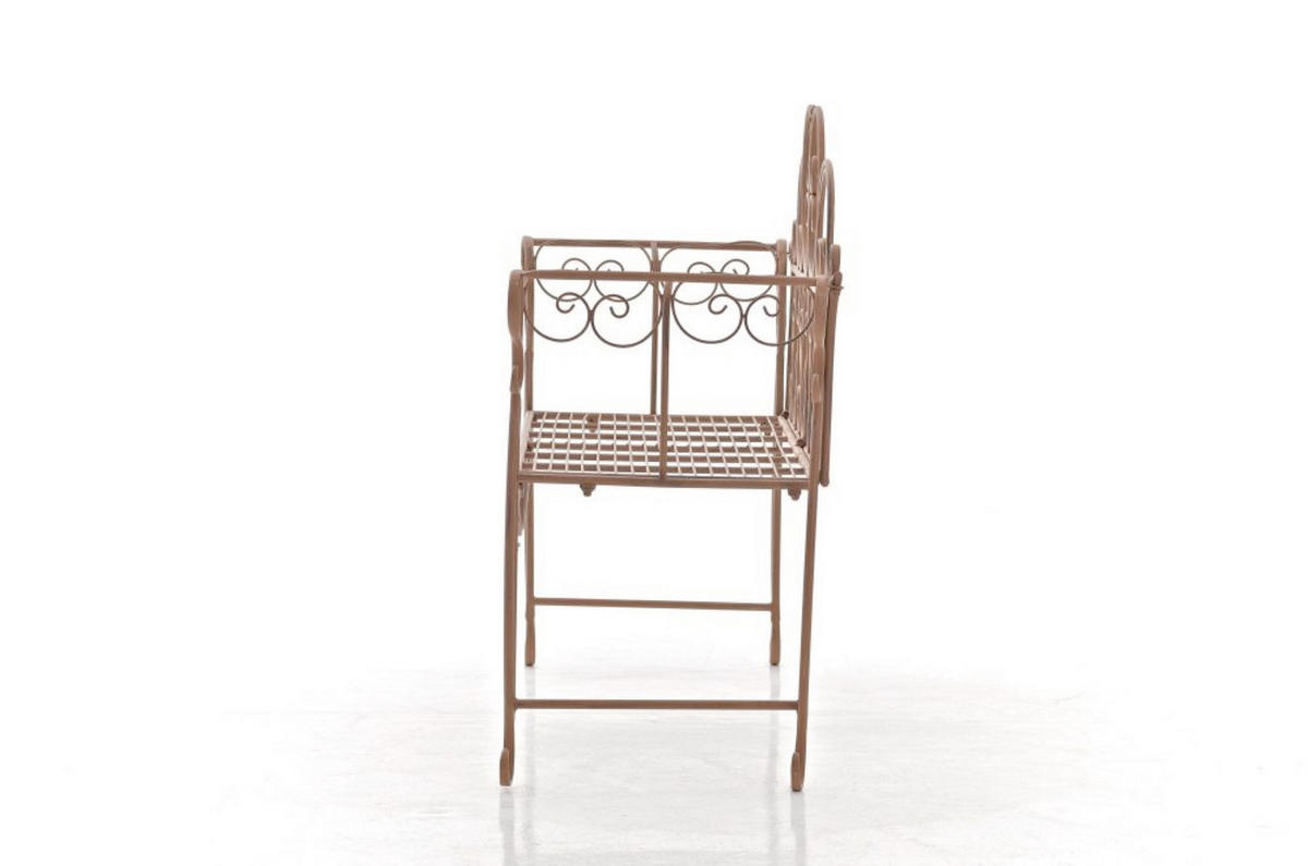 GARTENBANK Minno antik braun - Braun, Metall (128/46/94cm) - TPFGarden