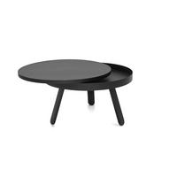 COUCHTISCH Batea M mit Stauraum - Schwarz, Holz (62/62/35cm) - Woodendot