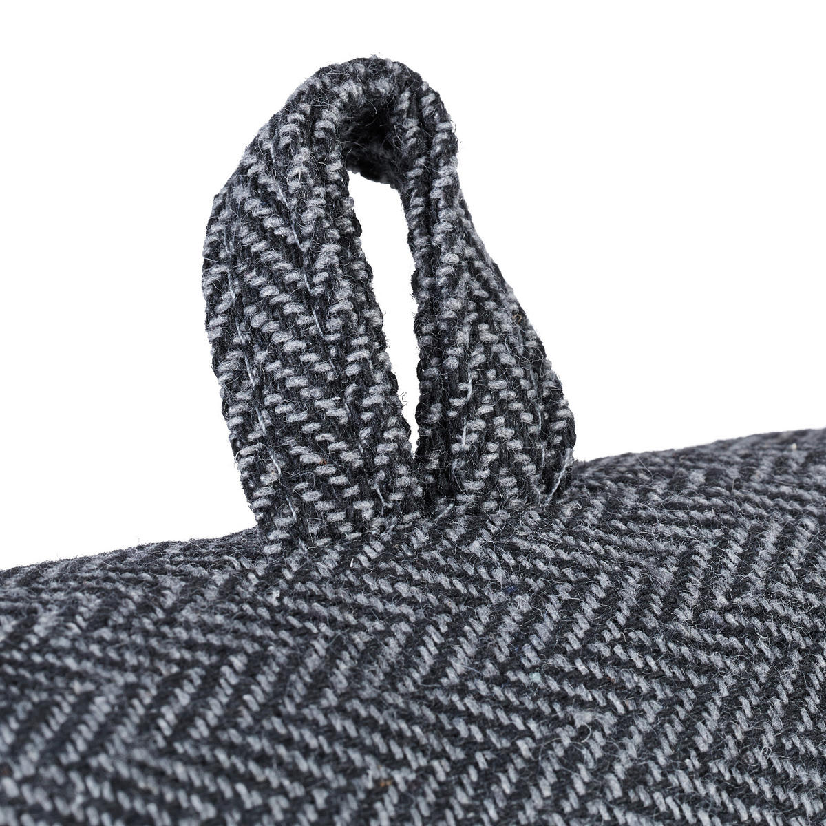 ZUGLUFTSTOPPER - Grau, Naturmaterialen/Kunststoff (76/7cm) - Relaxdays