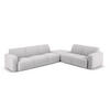 ECKSOFA rechts Molino aus Boucle hellgrau 6 Sitzplätze - Hellgrau, Textil (250/315cm) - Micadoni