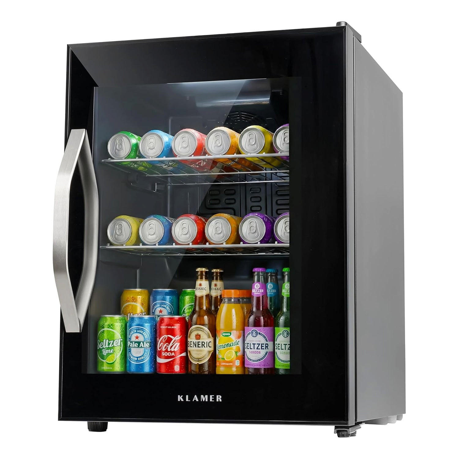 Klamer Getränkekühlschrank Schwarz 40x55x48 cm