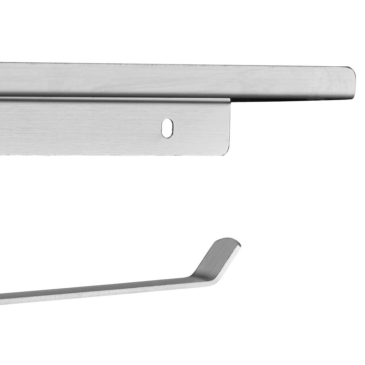 TOILETTENPAPIERHALTER - Silberfarben, Metall (18/8/9.5cm) - Relaxdays