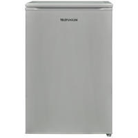 KÜHLSCHRANK ohne Gefrierfach, klein und freistehend, 135 Liter, mit Gemüsefach - Silberfarben, Glas/Kunststoff (54/83.8/59.5cm) - Telefunken