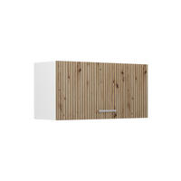 HÄNGESCHRANK R-Line, Artisan-Eiche/Weiß, 80 cm Flach - Weiß/Eiche Artisan, Holzwerkstoff (80/40/31cm) - Vicco