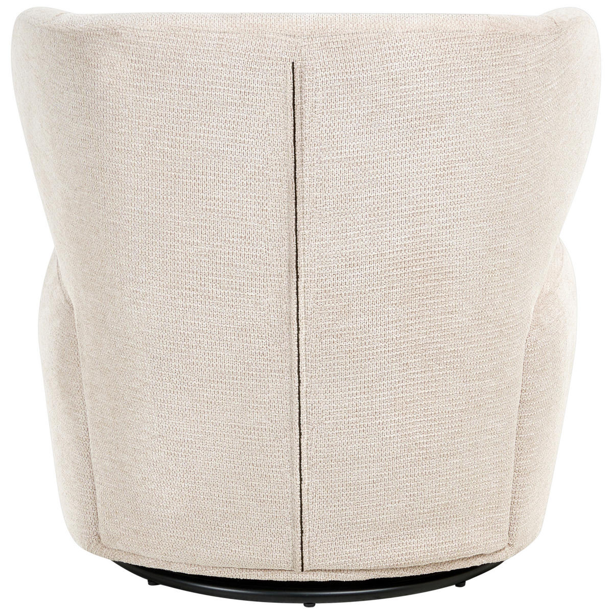 DREHSESSEL Stoff Beige Alvdal - Beige, Textil (74/73/79cm) - Beliani