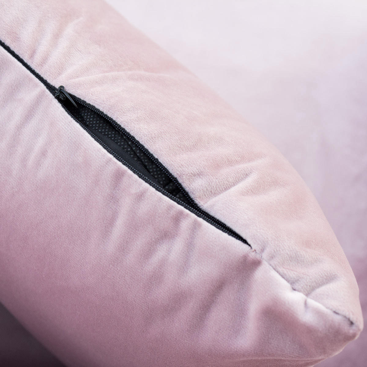 LOUNGESESSEL JOSIE Samtbezug Rosa - Schwarz/Rosa, Textil/Metall (68/82/64cm) - SVITA