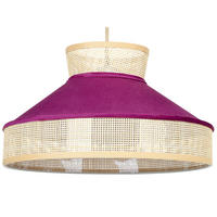 HÄNGELAMPE Batali 45/45/167 cm - Naturfarben, Naturmaterialien (45/45/167cm) - Beliani