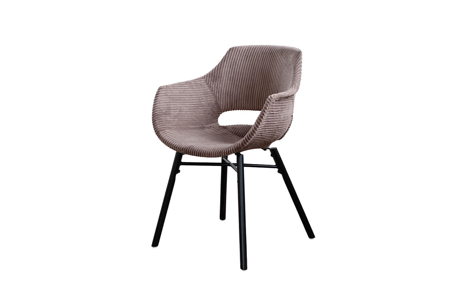ESSZIMMERSTUHL ZAJA Braun Cord - Dunkelbraun/Braun, Textil (57/81.5/59cm) - KAWOLA