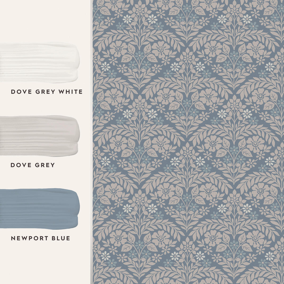 VLIESTAPETE Margam 1000x52cm - Blau, Papier/Kunststoff (52/1000cm) - LAURA ASHLEY