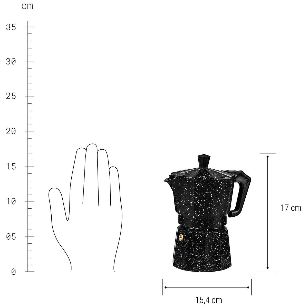 KAFFEEBEREITER Esperto - Schwarz, Metall (9/17/15cm) - Butlers