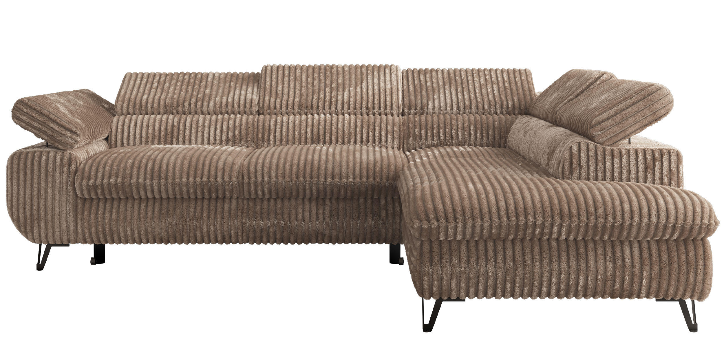 MKS Ecksofa Braun 273x208 cm