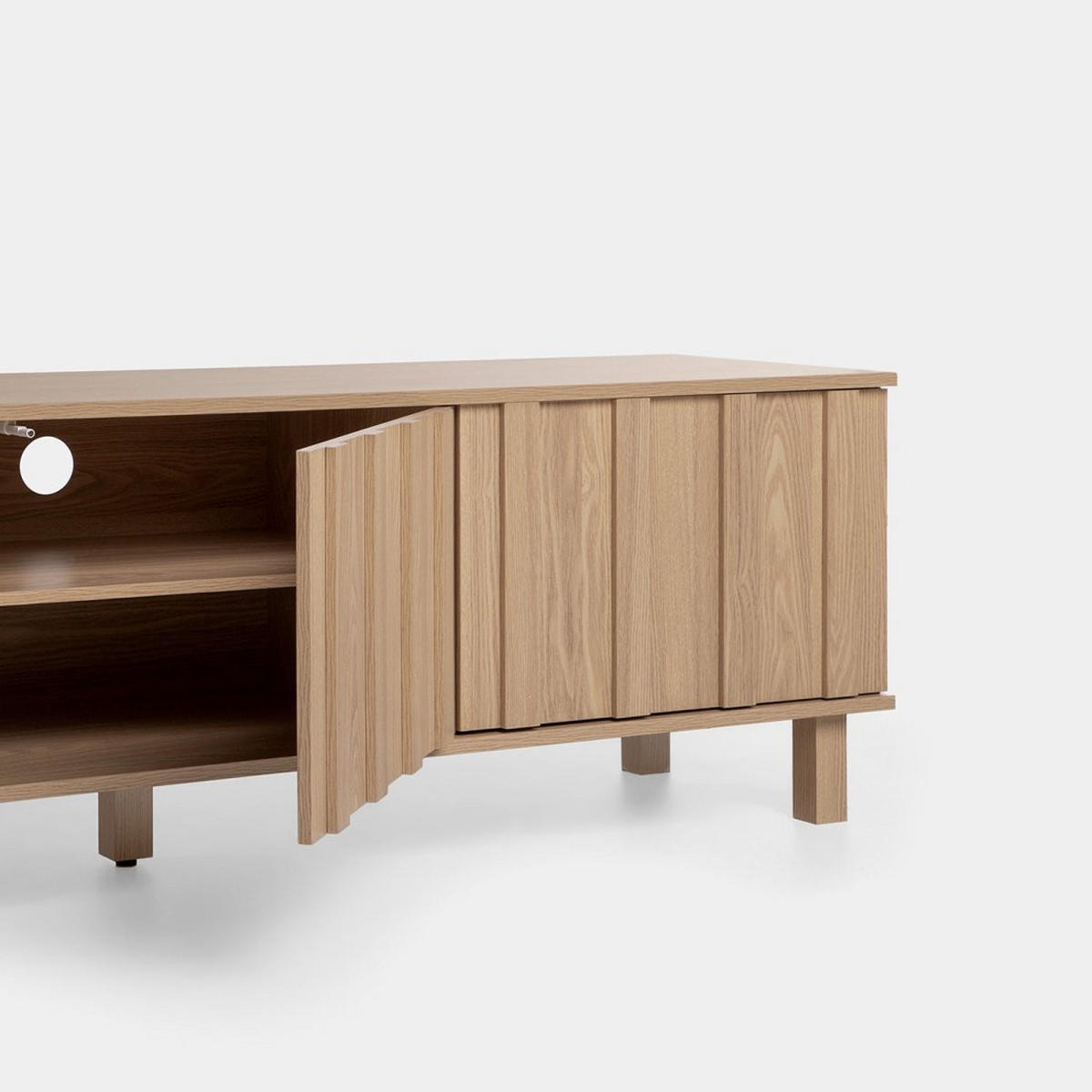 TV-ELEMENT Otto Natürlich 160 cm x 48 cm - Naturfarben, Holzwerkstoff (160/48/40cm) - Klast Home