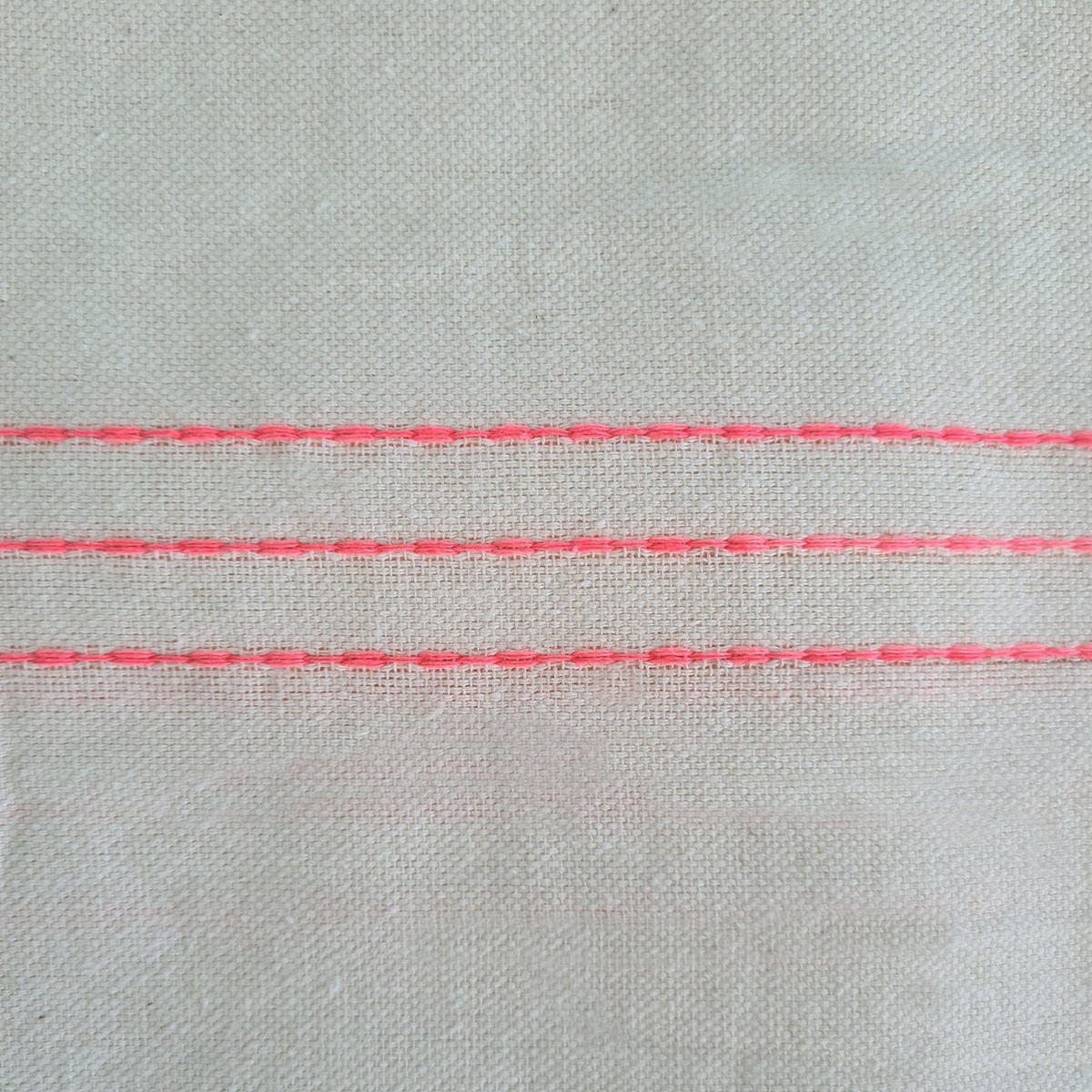 HAMMAMTUCH Traditionelle Calliope 100x200 190g/m² Ecru/rosa - Pink, Textil (100/200cm) - LE COMPTOIR DE LA PLAGE