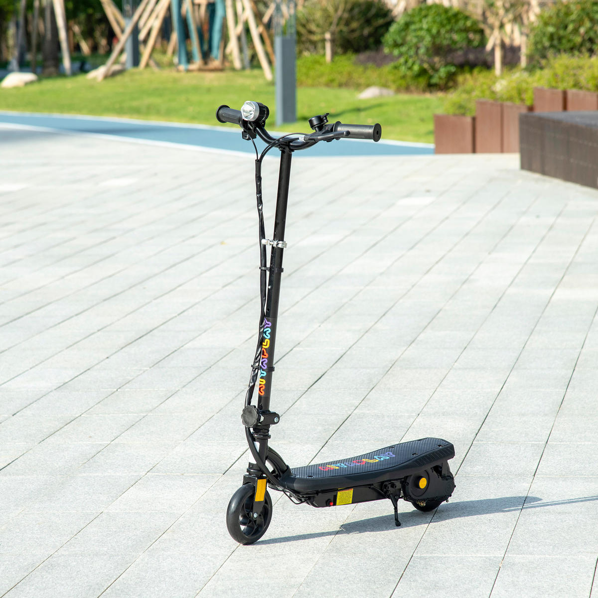 KINDERSCOOTER DE-16944 klappbar 120 W 12 km/h Schwarz - Schwarz, Metall (75/48/105cm) - ComfortXL