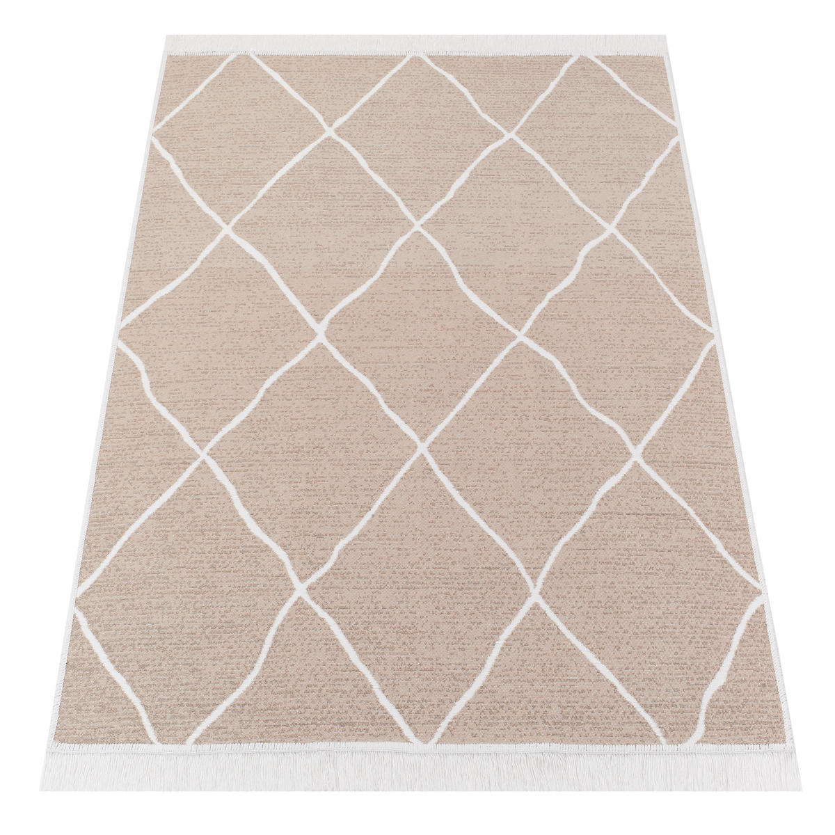 TEPPICH AZTECA Creme 160/230 cm - Creme, Naturmaterialien (160/230cm) - Tapiso