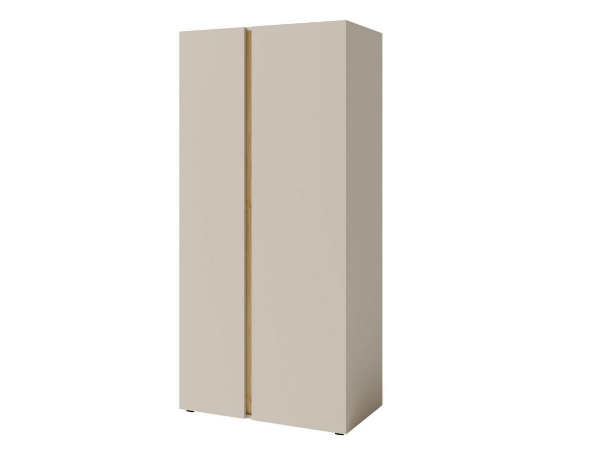 DREHTÜRENSCHRANK MURO 90/195/50cm 2-türig Beige - Beige, Holzwerkstoff (90/195/50cm) - MASSENO