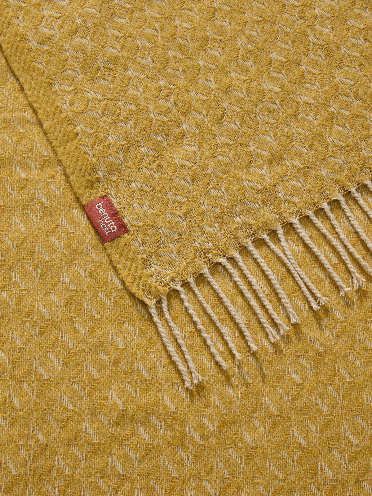 DECKE Liana Gelb 130/180 cm - Gelb, Textil (130/180cm) - benuta