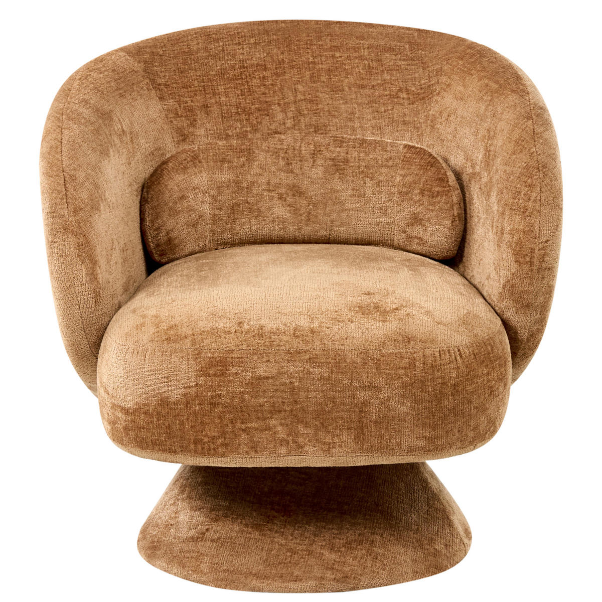 SESSEL Goldbraun Lieksa - Braun, Textil (77/77/64cm) - Beliani