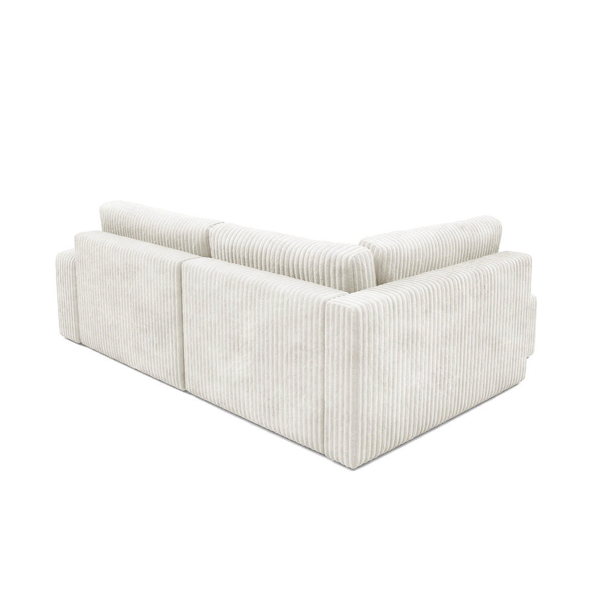 ECKSOFA Angela 4 Sitzplätze Weiß - Weiß, Holz (245/182cm) - Petits-meubles