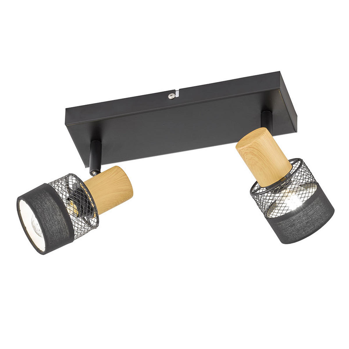 LED DECKENLEUCHTE Metall Schwarz - Schwarz, Metall (38.5/6/17cm) - Wofi