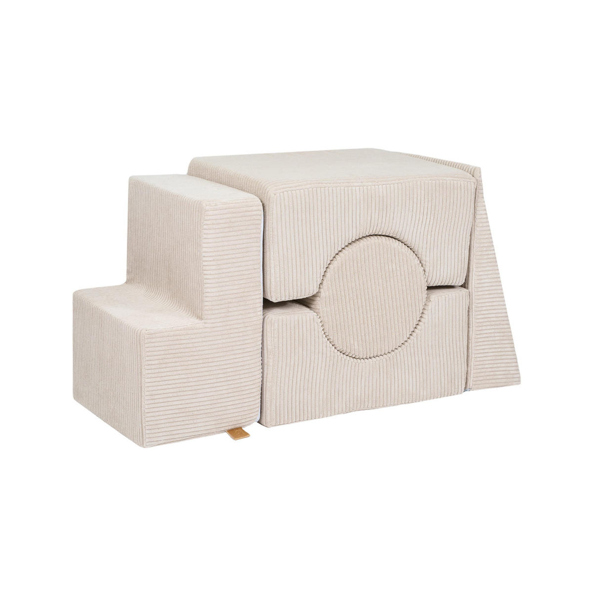 SCHAUMSTOFF-BAUSTEINE für Kinder, Shape, Cord, Ecru - Ecru, Textil (45/30/169cm) - MeowBaby