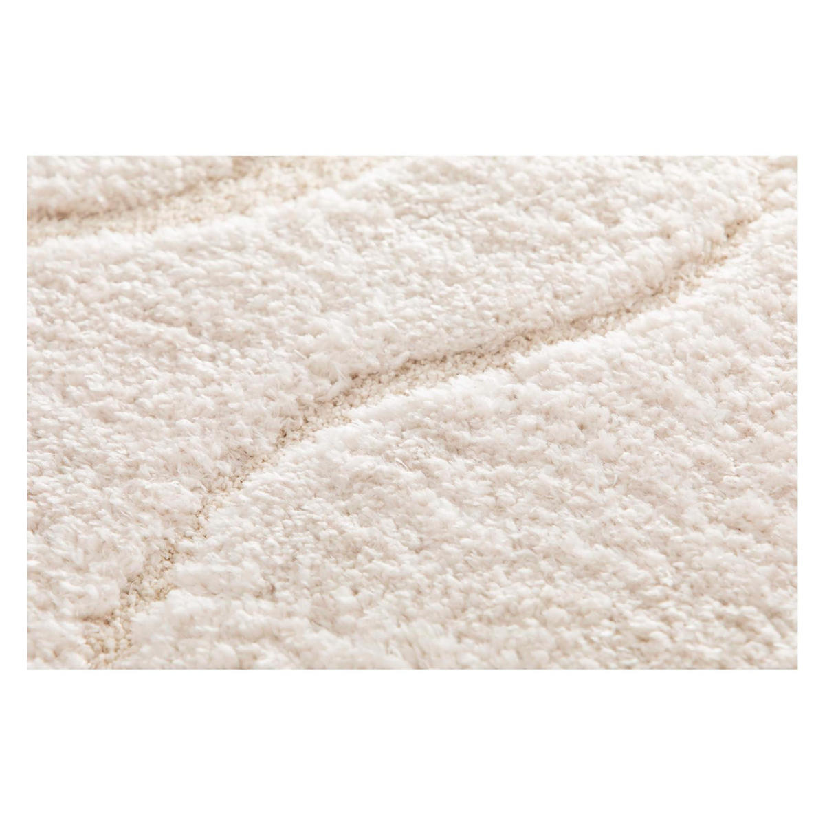TEPPICH Alivio schneeweiß 160 x 230 x 1 cm - Weiß, Textil (160/230cm) - Vivaraise