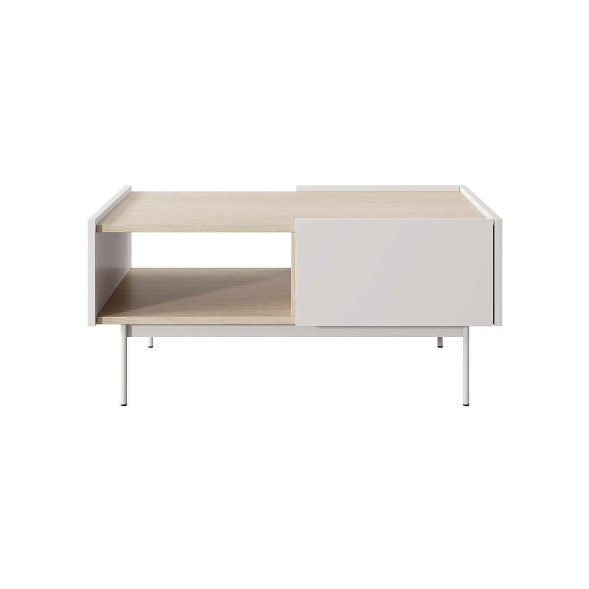 COUCHTISCH Color Beige, mit Schubladen - Beige, Holzwerkstoff (65/97/45cm) - Bettso