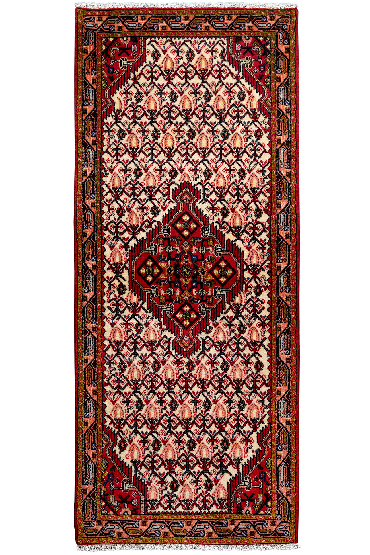 TEPPICH Assadabad Mehrfarbig 195/80 cm Schurwolle - Multicolor, Textil (80/195cm) - Looma
