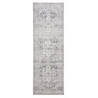 VINTAGE-LÄUFER Miray waschbar 80/240 cm - Grau, Kunststoff (80/240cm) - benuta Nest