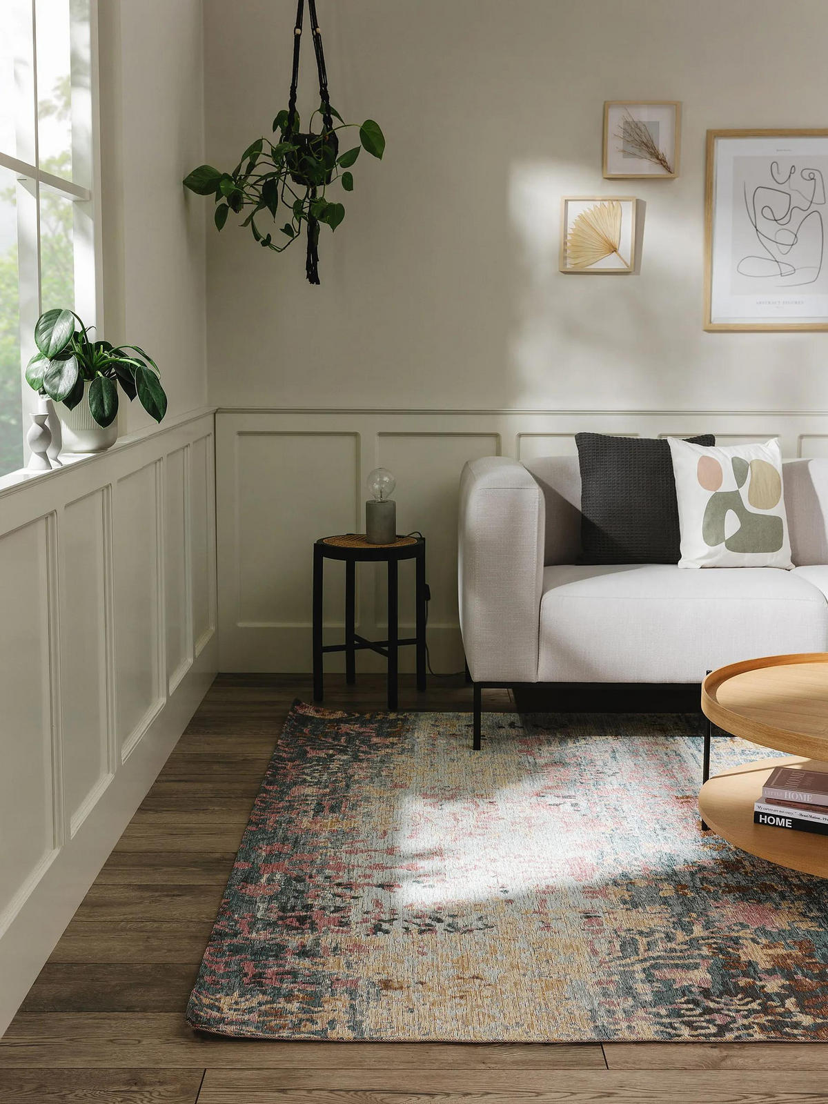 FLACHGEWEBETEPPICH Frencie Blau 200x285 cm - Blau, Textil (200/285cm) - benuta Nest