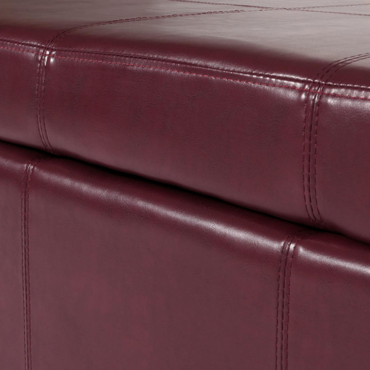 AUFBEWAHRUNGS-TRUHE XXL Rot - Rot, Textil (180/45/45cm) - MCW