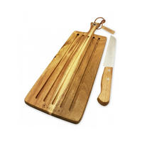 SCHNEIDEBRETT Braun 46/14.5/1.3 cm 93602 - Braun, Holz (14.5/46cm) - Kassel 