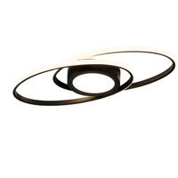 LED-DECKENLEUCHTE Einäugig 56/22.3/4 cm - Schwarz, Metall (56/22.3/4cm) - Nettlife