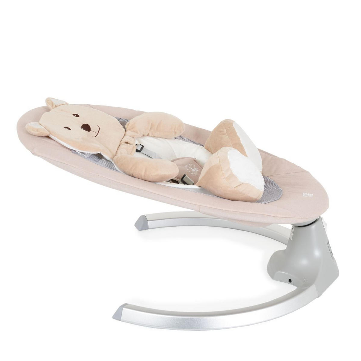 BABYWIPPE Ari Bär beige 5 Schaukelgeschwindigkeiten, 12 Melodien, Fernbedienung, Timer - Beige, Metall - Moni