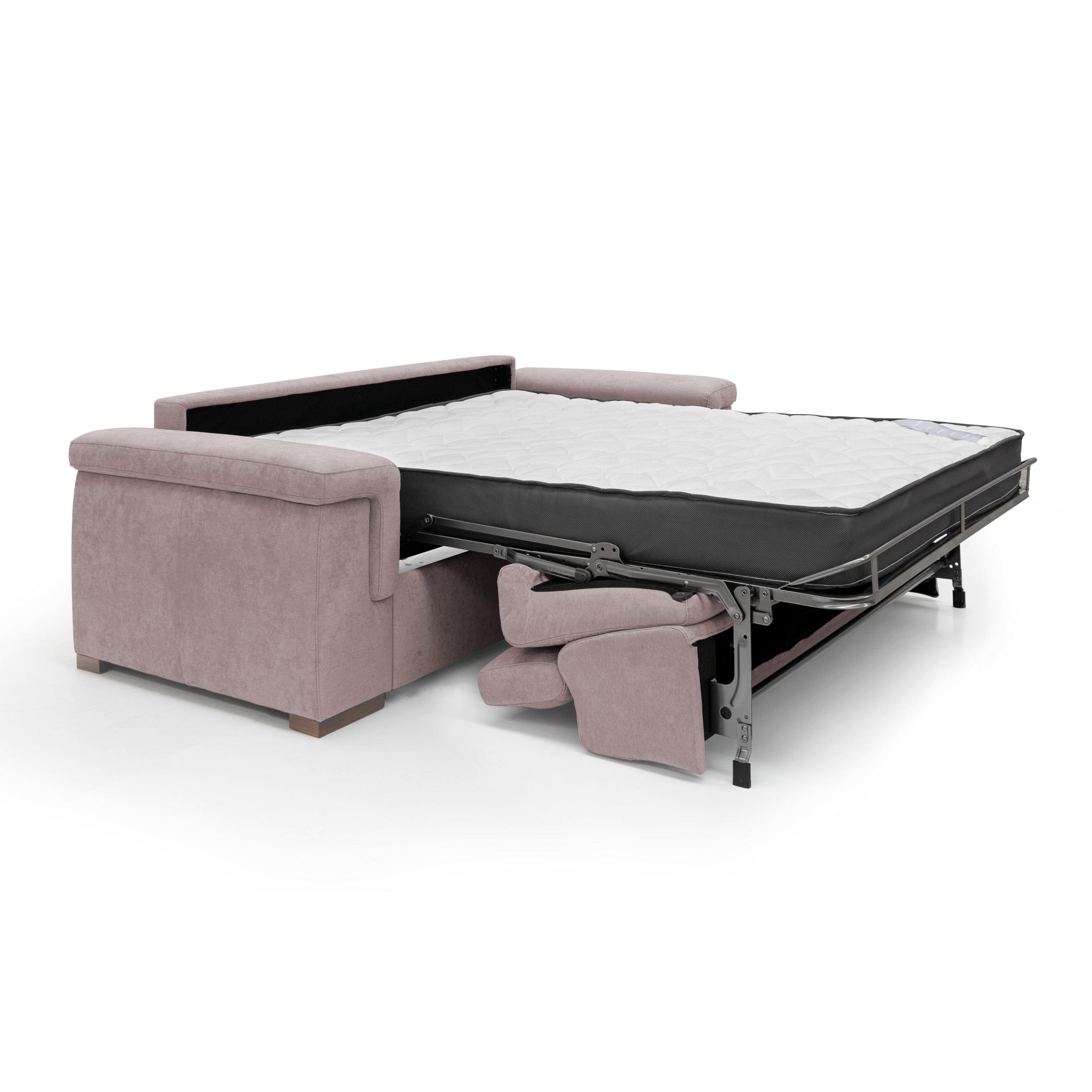 SCHLAFSOFA Giunone - Rosa, Textil (200/100/95cm) - Divani.store