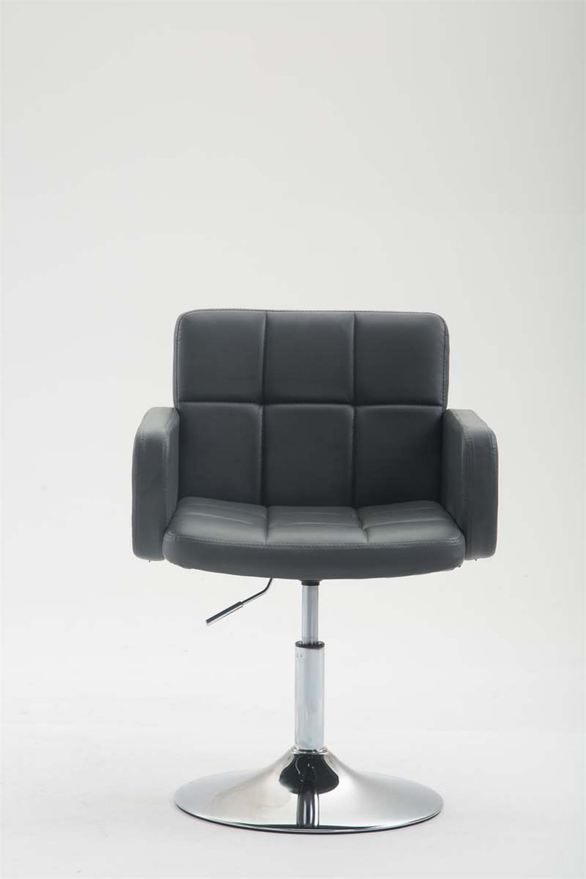 SESSEL Lederlook grau - Grau, Textil/Metall (58/80/48cm) - CLP