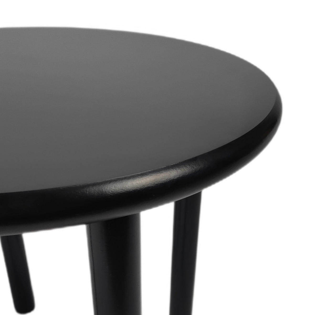 COUCHTISCH Holzoptik Schwarz Rundtisch 45x42 cm - Schwarz, Holzwerkstoff (45/45/42cm) - Begryf